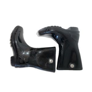 ugg sienna black waterproof rubber boot womens size 8